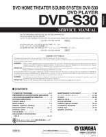 Yamaha DVDS-30 - Service Manual 